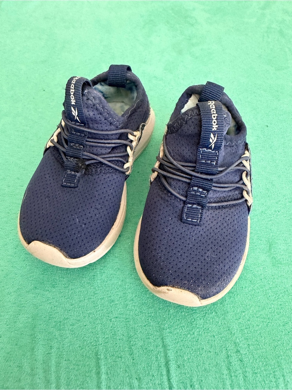 Reebok Kids Navy and Beige Lace-Style Sneakers